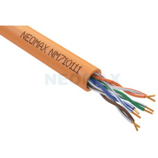 Кабель NEOMAX [NM710111] U/UTP cat.5e 4x2x0.52, 24 AWG, Медь, ZH нг(А)-HF (LSZH), внутренний (305 м), оранжевый
