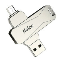 Netac USB Drive 64GB U381 USB3.0+MicroUSB [NT03U381B-064G-30PN]
