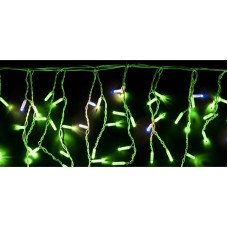 Neon-night 255-164 Гирлянда "Айсикл" 4,8х0,6 м, с эффектом мерцания, белый ПВХ, 176LED, цвет: Зелёный, 220В