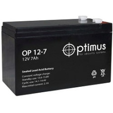 Optimus OP1207 Батарея 12V/7Ah (для охранно-пожарных систем)(клемма F1)