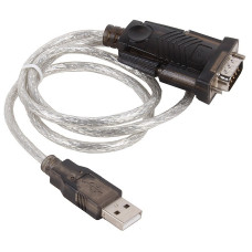 ORIENT Кабель-адаптер USS-101N, USB Am to RS232 DB9M (chipset Prolific PL2303HXD), 0.8м, крепеж разъема - винты, с поддержкой Win8 /8,1