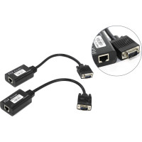 ORIENT VE062 VGA extender удлинитель до 60 м по витой паре, Full HD 1080p (1920x1080), подключается 1 кабель UTP Cat5e/6, не требуется внешнее питание (30362)