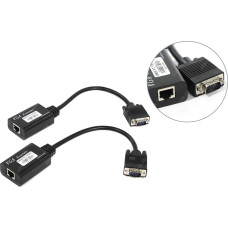ORIENT VE062 VGA extender удлинитель до 60 м по витой паре, Full HD 1080p (1920x1080), подключается 1 кабель UTP Cat5e/6, не требуется внешнее питание (30362)