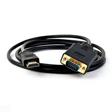 ORIENT Кабель-адаптер HDMI M C702 -> VGA 15M, длина 1.8 метра, черный