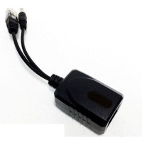 ORIENT POE-655R 48V, PoE сплиттер (приемник) питания по витой паре, вход: RJ45 PoE 48V тип B (4/5+,7/8-), выход: DC 12V, 1.5A + RJ45 LAN 10/100, совместим c PoE коммутаторами и регистраторами(30371)
