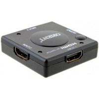 ORIENT HDMI Mini Switch HS0301L+, 3->1, HDMI 1.3b, HDTV1080p/1080i/720p, HDCP1.2, питание от HDMI, черный пл.корпус (29798)