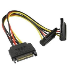ORIENT C574, Переходник питания SATA 15pin (M) -> 2 x SATA 15pin (F), угловые разъемы