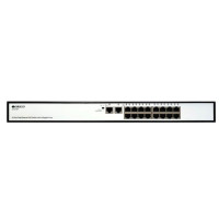ORIGO OS1218P/A1A Неуправляемый PoE-коммутатор 16x100Base-TX PoE+, 2x1000Base-T, PoE-бюджет 190 Вт, корпус металл
