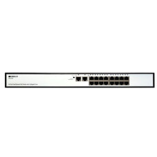 ORIGO OS1218P/A1A Неуправляемый PoE-коммутатор 16x100Base-TX PoE+, 2x1000Base-T, PoE-бюджет 190 Вт, корпус металл