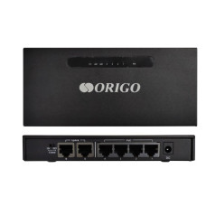 ORIGO OS1206P/A1A Неуправляемый PoE-коммутатор 4x100Base-TX PoE+, 2x100Base-TX, PoE-бюджет 60 Вт, корпус металл