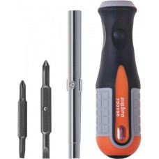 Ombra 750106 Отвертка стержневая 6 в 1 ROUND GRIP 1/4",5/16"DR, SL5,6, PH1,2