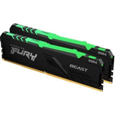 Kingston DRAM 64GB 3600MHz DDR4 CL18 DIMM (Kit of 2) FURY Beast RGB KF436C18BBAK2/64