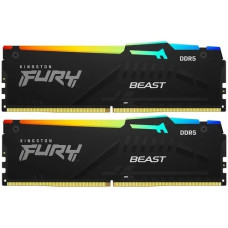 Kingston16GB 6000MT/s DDR5 CL40 DIMM (Kit of 2) FURY Beast RGB [KF560C40BBAK2-16]