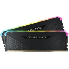 Память оперативная/ Corsair DDR4,[CMG16GX4M2E3200C16] 3200MHz 16GB 2x8GB Dimm, Unbuffered, 16-20-20-38, XMP 2.0, Vengeance RGB RS, RGB LED, Black PCB, 1.35V, for AMD Ryzen & Intel