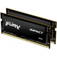 Kingston DRAM 16GB 2666MHz DDR4 CL15 SODIMM (Kit of 2) FURY Impact KF426S15IBK2/16