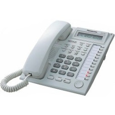 Panasonic KX-AT7730RU (PP) (белый) Системный телефон с дисплеем и спикерфоном (12 кнопок)