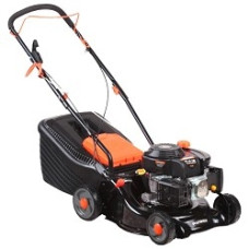 Газонокосилка бензиновая PATRIOT PT 41LM [512109005/512109002] {Рабочий объем 123сс, мощность 3.5л.с., раб шир 42см, регул. высоты 30-75мм прорезин. колеса 152-178мм, травосбор. 40л, функц. мульчир.}