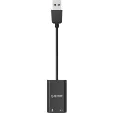 Переходник USB2.0 - Audio/Mic 3.5 мм Jack (f) Orico ( SKT2-BK )