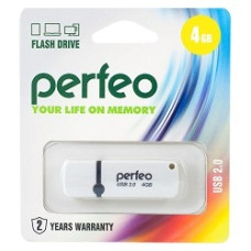 Perfeo USB Drive 4GB C07 White PF-C07W004