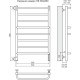 Электрический полотенцесушитель TERMINUS Евромикс Квадро П8 500x850 ПТЭН хром 4630080267121
