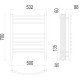 Электрический полотенцесушитель TERMINUS Классик П9 500х700 Sensor Quick Touch 4670078527356