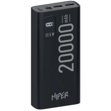 Внешний аккумулятор универсальный HIPER EP 20000 20000mAh 3A QC PD 3xUSB черный