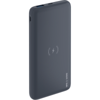 Внешний аккумулятор Deppa NRG Qi Power Delivery 18W, Qi 10W 10000mAh черный