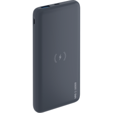 Внешний аккумулятор Deppa NRG Qi Power Delivery 18W, Qi 10W 10000mAh черный