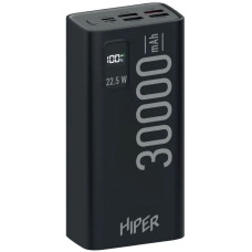 Внешний аккумулятор универсальный HIPER EP 30000 30000mAh 3A QC PD 5xUSB черный