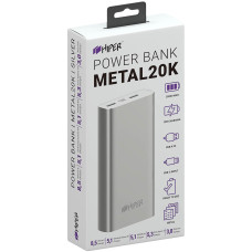 Внешний аккумулятор универсальный HIPER METAL 20K 20000mAh серебристый