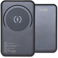 Внешний аккумулятор TopON TOP-M5 5000mAh MagSafe Qi 15W, PD 20W черный