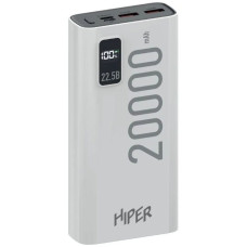 Внешний аккумулятор универсальный HIPER EP 20000 20000mAh 3A QC PD 3xUSB белый