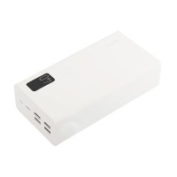 Perfeo Powerbank MOUNTAINS 40000 mAh/LED дисплей/PD + QC 3.0/Type-C/4 USB/Выход: 3A, max 22.5W/White (PF_D0160)