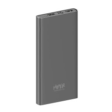Hiper Мобильный аккумулятор Hiper Metal10K 10000mAh 2.4A 2xUSB темно-серый (METAL 10K SPACE GRAY)