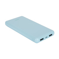 Perfeo Powerbank COLOR VIBE 10000 mah + Micro usb /In Micro usb /Out USB 1 А, 2.1A/ Blue (PF_D0166)