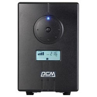 PowerCom INF-800(AP) UPS {Line-Interactive, 800VA / 480W, Tower, Schuko, LCD, USB, подкл. доп. батарей} (314809)