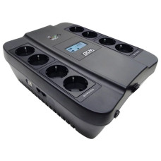 PowerCom SPD-900U LCD UPS {Line-Interactive, 900VA / 540W, 8xEURO: 4 с резервным питанием, 4 с фильтрацией, USB} (1168465)
