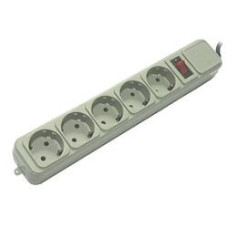 PowerCube Фильтр B, 3.0м, 5 евророзеток (SPG-B-10), серый