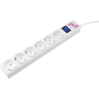 PowerCube Ф-удлинитель, PC 5м 6р, бел. 16А, SPG6-А2