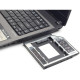 Салазки Gembird для замены привода в ноутбуке 9.5 мм на 2.5" HDD/SSD SATA ( MF-95-01 )