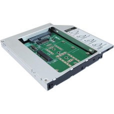 Салазки Agestar для замены привода в ноутбуке 12.7 мм на 2.5" HDD/SSD/М.2/mSATA ( SMNF2S )