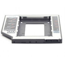 Салазки Gembird для замены привода в ноутбуке 12.7 мм на 2.5" HDD/SSD SATA ( MF-95-02 )