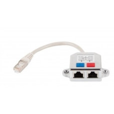 Cablexpert NCA-SP-01A Разветвитель NCA-SP-01A UTP 1 порт RJ45 (T568A/T568B) -> 2 порта RJ45 10/100 BASE-T