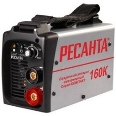 Ресанта САИ 160К 65/35 Сварочный аппарат компакт [65/35] {154В-242В, макс.4,8кВт, 10А-160А, ПВ 70%, напр. холостого хода 80В, напр. 26В, макс. диаметр электрода 4мм, 3,7кг} 4606059018865