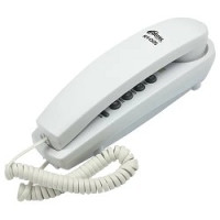 RITMIX RT-005 white {проводной телефон, повторный набор номера, настенная установка, кнопка выключения микрофона, регулятор громкости звонка}