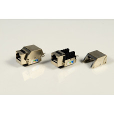 Модуль Keystone jack NEOMAX [NM-KJ45-F5E-90D-102-WH] ] Cat.5E, FTP, 90 градусов, универсальные ножи, белый