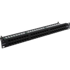 Exegate EX281081RUS Патч-панель UTP 19" 48 port кат.5e ExeGate разъём KRONE&110 (dual IDC), 1U, RoHS, цвет черный