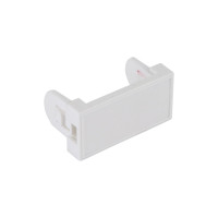 Вставка NEOMAX [NM-FP-IN2245-1P-102-Wh] под 1 кейстоун, 22,5x45 мм, со шторкой, цвет белый