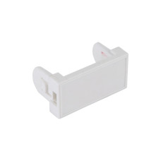 Вставка NEOMAX [NM-FP-IN2245-1P-102-Wh] под 1 кейстоун, 22,5x45 мм, со шторкой, цвет белый