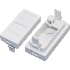 Вставка NEOMAX [NM-FP-IN2245-1P-103-Wh] под 1 кейстоун, 22,5x45 мм, со шторкой, цвет белый